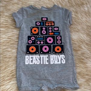 Beastie Boys Grey Baby Romper! Size 6-9 M.